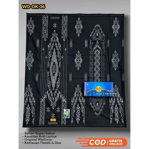 sarung wadimor hitam motif kembang kain sarung batik bahan katun lembut anti luntur perlengkapan sholat pria dewasa terbaru
