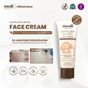 [SIAP KIRIM] Moell Face Cream Healthy Glow Pelembab Wajah Anak dan Bayi - Moell Krim Muka Skin Barrier Moisturizer 40gr