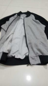 Product Review of JAKET Zipper KATUN FLACEE  KOMBINASI KERAH PENDEK MURAH Tebal Distro Casual Bomber Keren Fleece Hitam from I**n 1