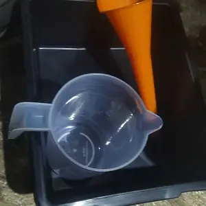 Paket Alat Ganti Oli Mesin Motor Mobil 3in1 Wadah Oli Corong Gelas Takar Panjang Minyak Bensin Radiator Plastik Multifungsi untuk Car Engine
