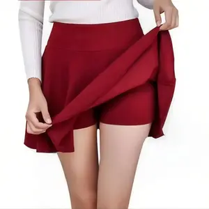 Havenzy.id Rok Celana Olahraga Wanita Skirt Sport Jogging Tennis Paddel Sepeda Lari Zumba Terbaru Kekinian Bahan Spandex Tebal Set dengan Short Ukuran Regular & Jumbo Import Premium