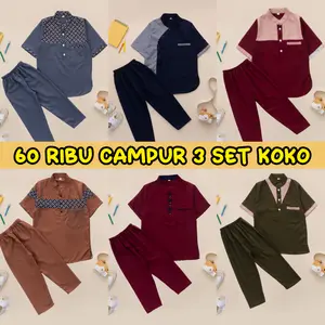 3 SET KOKO ANAK USIA 1-10 TAHUN CAMPUR MODEL