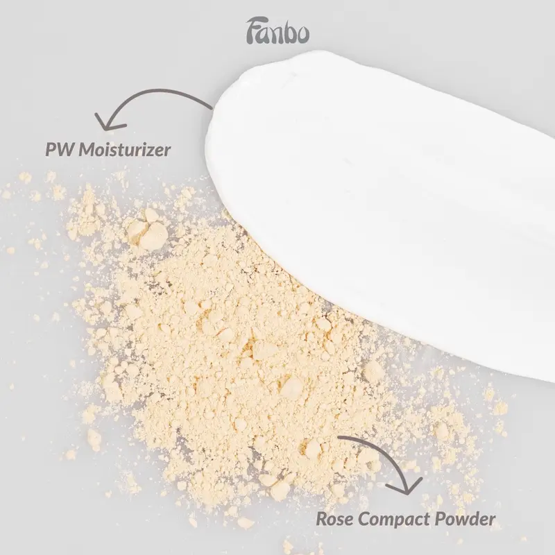 Fanbo Rose 68 Pancake Compact Powder - Mengandung Zink Oxide membantu melindungi kulit -  Harum Khas Mawar 4