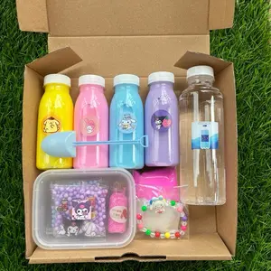 Slime kit sanrio tofu & clear slime anti gagal terlengkap