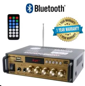 (Model Terbaru)Power Amplifier Wireless Bluetooth Kerndy  BT-198E