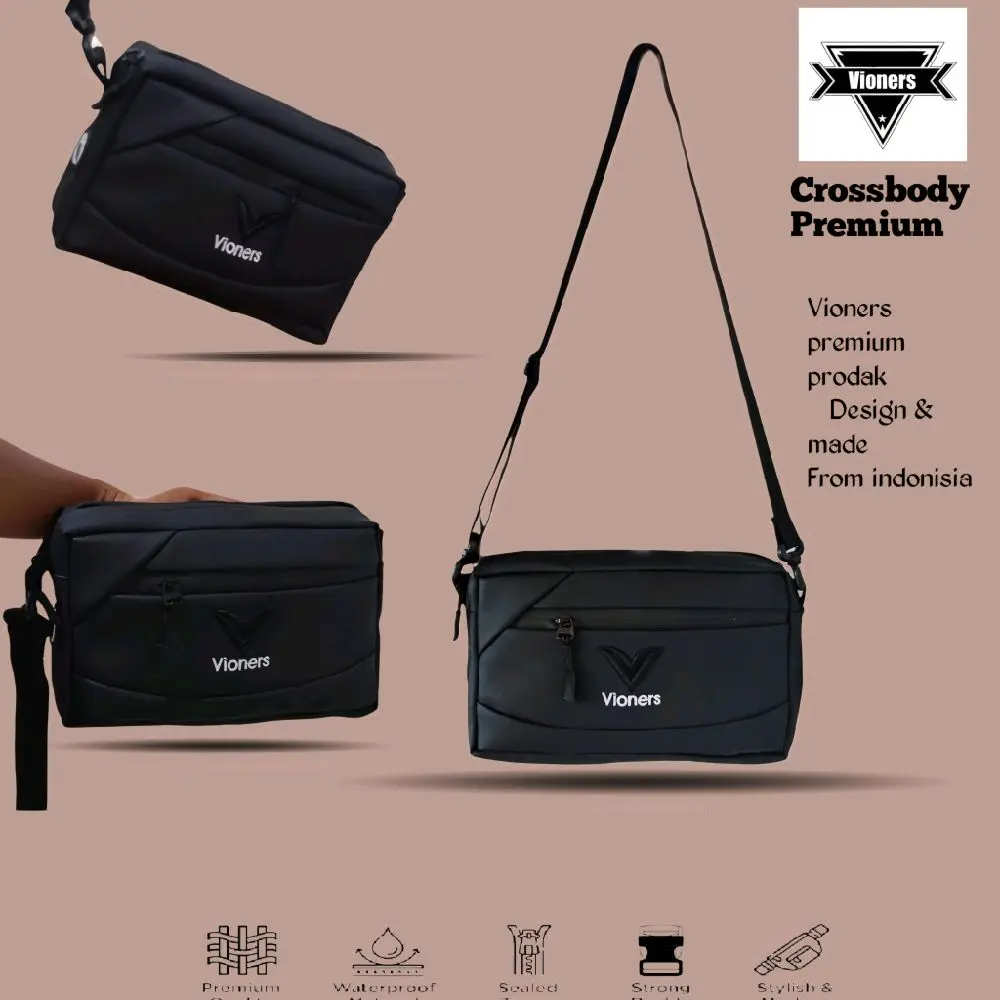 Vioners Tas Selempang  Handbag Pria Wanita Terbaru Waterproof Keren Multifungsi Original