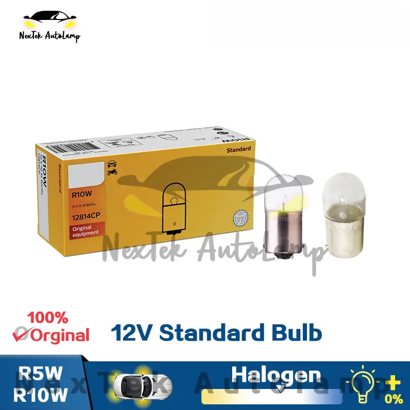 For Philips R5W R10W 12821 12814 BA15s 12V Original Bulb Car Standard Halogen Turn Signal Lamps (1 Bulb)
