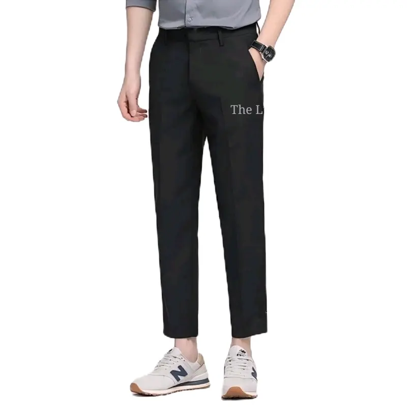 celana ankle pants celana formal pria celana kantor celana bahan wool celana kerja hitam slim fit slimfit panjang casual