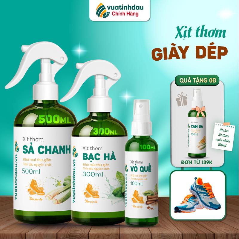 Bình Xịt Vệ  Khử Mùi Giày Dép 100ml/500ml VUATINHDAU Bình Xịt Thơm Lau Khử Mùi Hôi Giày Hôi Chân  x it ve sinh giay