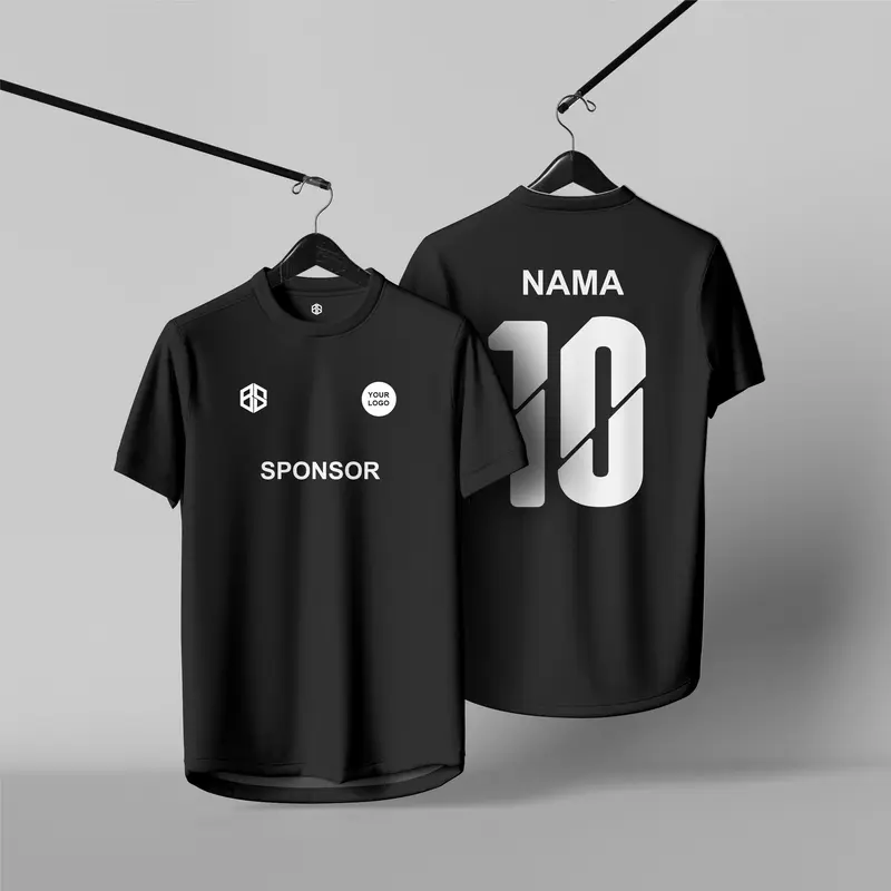 Jersey Sepak bola White Thunder Free Custom Name Set Baju 1
