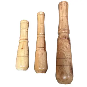 Alu / tumbukan nya Aja kayu mahoni dengan 3 ukuran berbeda