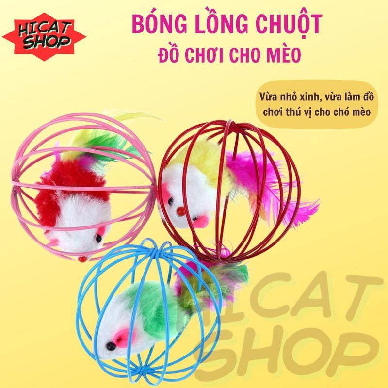 Bóng Lồng Chuột Đồ Chơi Cho Mèo Giảm Căng Thẳng Buồn Chán Kích Thích Hoạt Động…