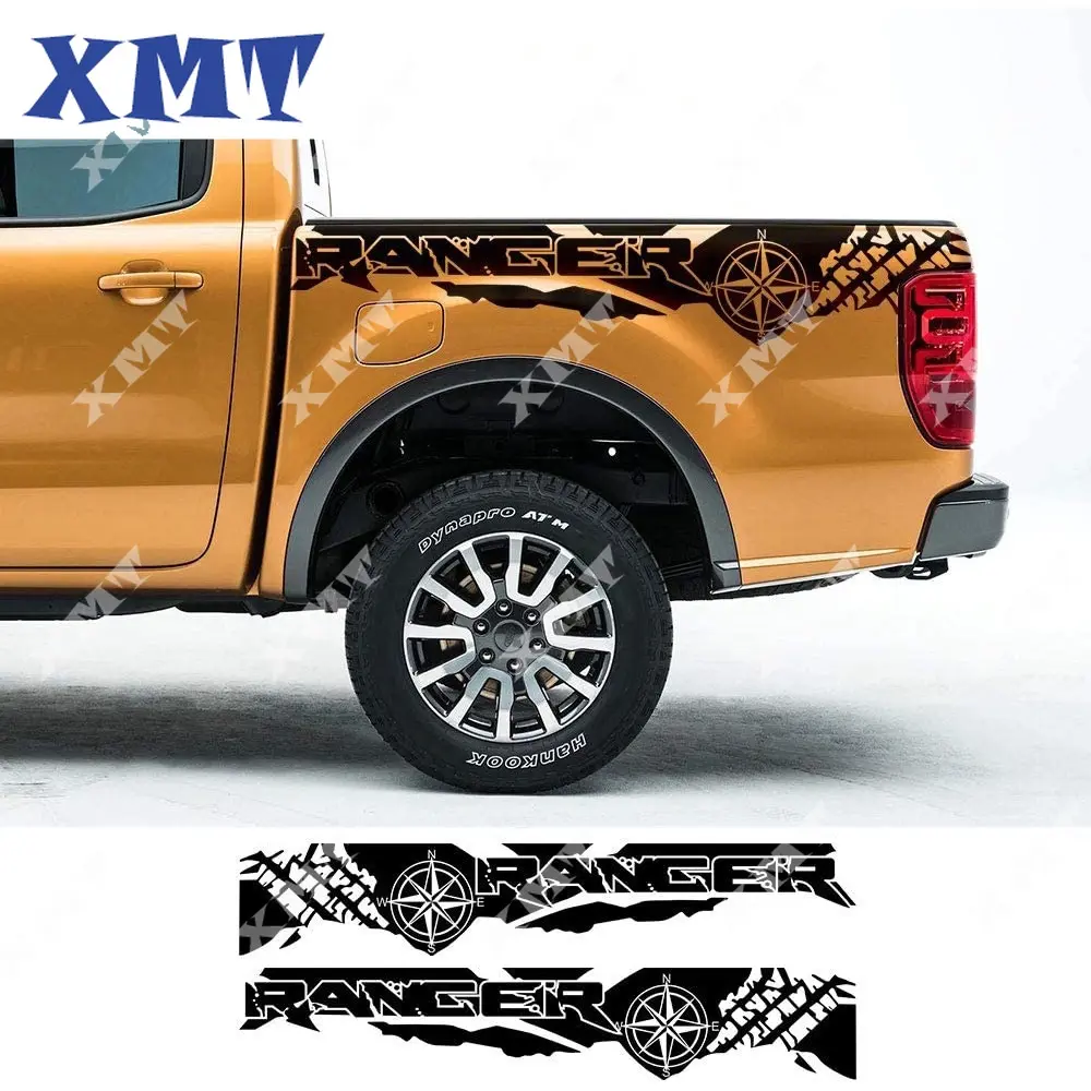 Miếng Dán Xe Hơi, XMT X2, In Lốp Xe, Thiết Kế Phi Thường Phiêu Lưu, Cắt Đường Dải Đua, Đề Can Đồ Họa Vinyl, Thích Hợp Cho Ford Ranger Raptor