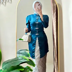 Ameera Set Kurung Melayu Songket Termurah Baju Kondangan Wanita Kekinian Setelan Kurung Melayu Songket Viral