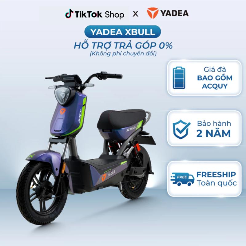  Xe Máy Điện YADEA XBULL Học Sinh Nhỏ Gọn 75Km Một Lần Sạc Bản 2024 - Bảo Hành 2 Năm 
