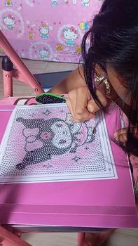 Product Review of Sanrio Kids 5D Diamond Painting Set Crystal Diamond Painting Full Diamond  Decorate kuromi gift Cartoon Kuromi 5D Diamond Painting Set Crystal Diamond Painting Handmade Desktop Decorations from m**l 3