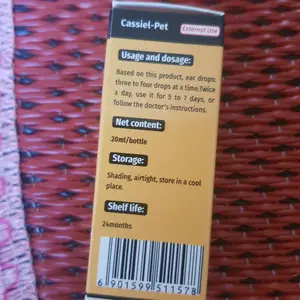Cassiel Pet Obat Tetes Telinga Kucing Anti Peradangan Saluran Telinga Anti Earmites Conge Gatal Dan Infeksi Obat Pembersih Kotoran Telinga Kucing Anjing obat telinga kucing jamuran