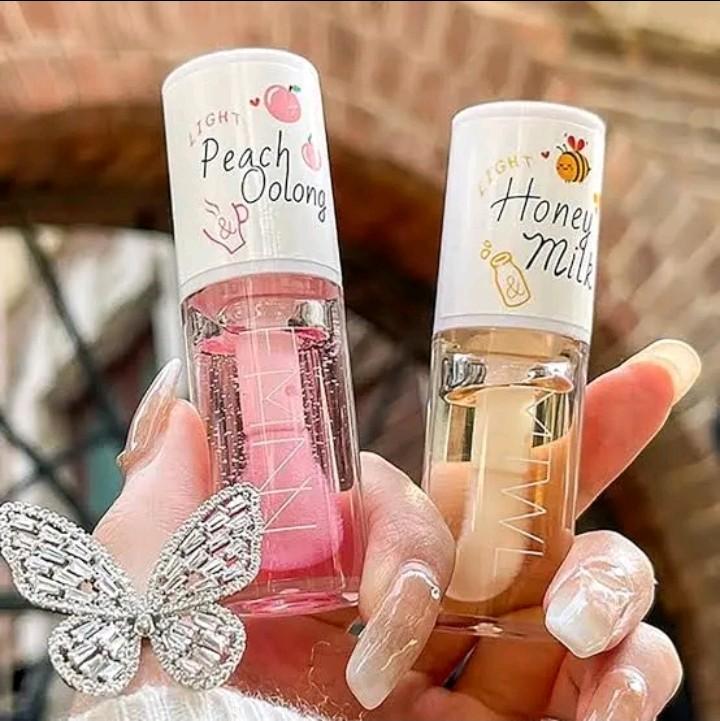 (dapet 3 pcs) mini lip oil mila melembabkan dan mencerahkan bibir pemerah merah 2
