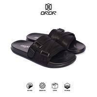 Gambar ORDR Official - Ditto Black Sandal Pria Casual Slip On Slop Slide Ringan Anti Licin Sendal Selop - 39 dari ordrfootwear_NEW Kota Bandung 1 Tokopedia