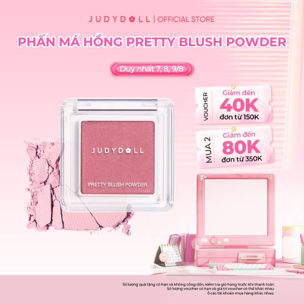 JUDYDOLL Phấn má hồng Judydoll Pretty Blush Powder Chất mịn Tự Nhiên Đa dạng màu hot 2g