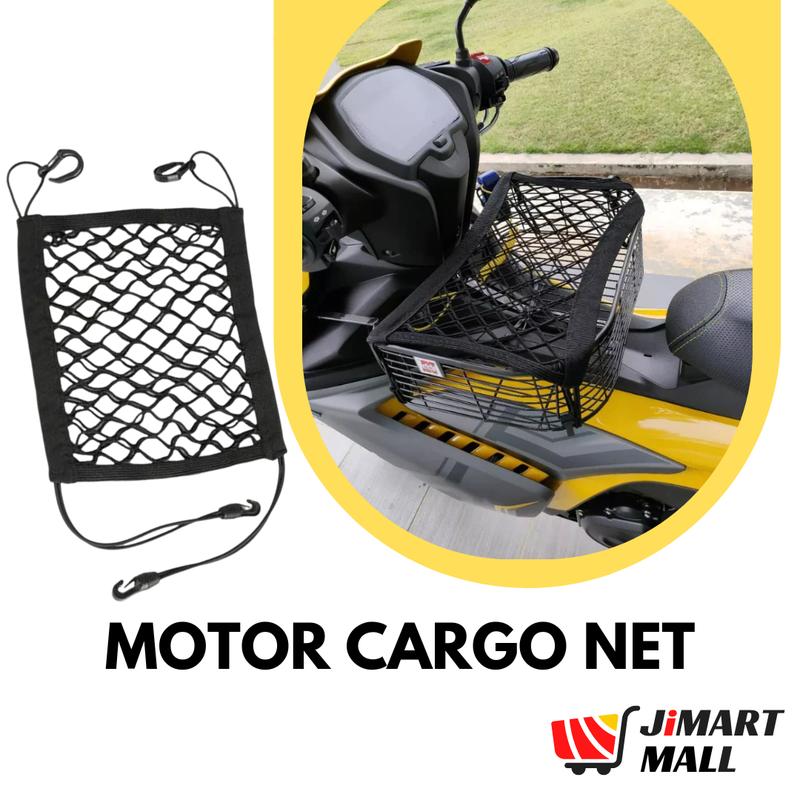 Keronah Upgrade Motorcycle Cargo Net,10"X11" Double Layer Storage Bungee Net,High