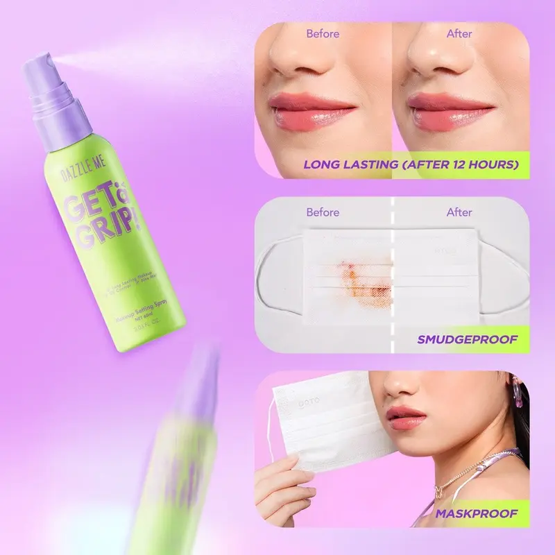 DAZZLE ME Get a Grip! Makeup Setting Spray Dewy Fix 2