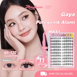 【Pengiriman 24 jam】【Pinset gratis+Tanpa lem】MINEBOOM Bulu Mata Palsu Tanpa Lem Berkualitas Tinggi Alami Riasan Mata Desain Eksklusif Eyelash False Eyelashes Bulumata
