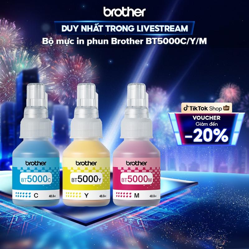 Bộ mực in phun Brother BT5000C Y M