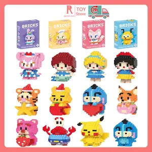 igoods.rose Mainan Blok Bangunan DIY Karakter Kartun Lucu  - Edukasi Anak-anak - Toy
