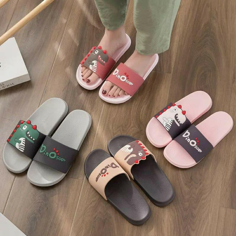Sendal Slop Wanita Karakter Sendal Dino Lucu Sandal 2