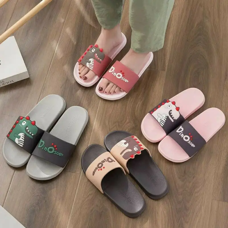 Sendal Slop Wanita Karakter Sendal Dino Lucu Sandal 2