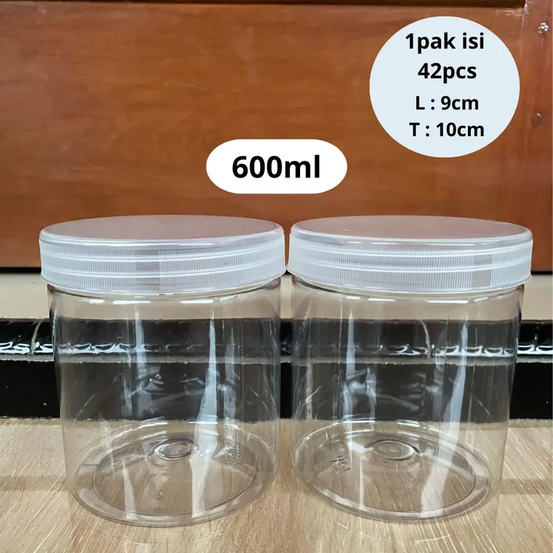 toples tabung / toples plastik / toples 600ml / toples 800ml / 1000ml / 1300ml 3