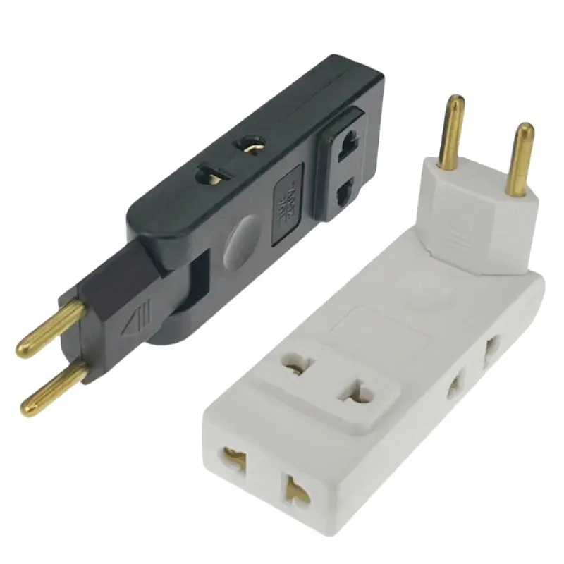 Bộ mở rộng ổ cắm tường 4 trong 1 EU Ổ cắm điện 180 độ Bộ chuyển đổi phích cắm du lịch Bộ chuyển đổi nguồn di động COD