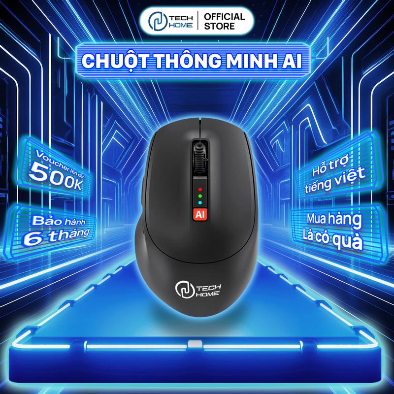  Chuột thông minh AI TechHome nhận diện giọng nói hỗ trợ soạn thảo văn bản thuyết trình chuyên nghiệp - DT1250 