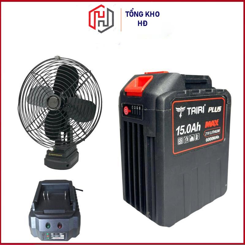 Bộ COMBO Pin 30cell 21V-15Ah Kèm quạt 8inch và Sạc Makita M21