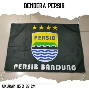 BENDERA PERSIB BANDUNG HITAM FLAG BESAR TERMURAH