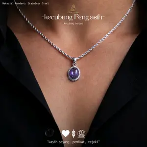 KALUNG UNISEX KCUBUNG PENDANT - Cinta & Kasih Sayang - by Bharata Gems Bali