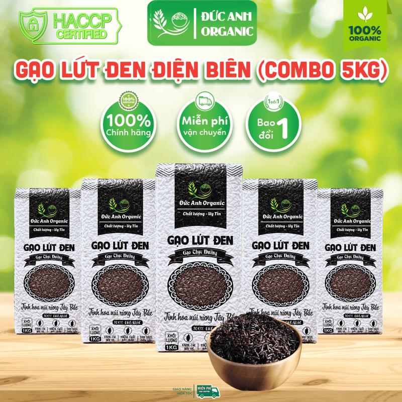  Gạo Lứt Đen Điện Biên Combo 5kg hút chân không 
