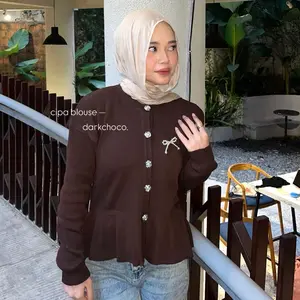 KATE Cipa Cardy Blouse Rajut Knitwear Wanita Cardigan