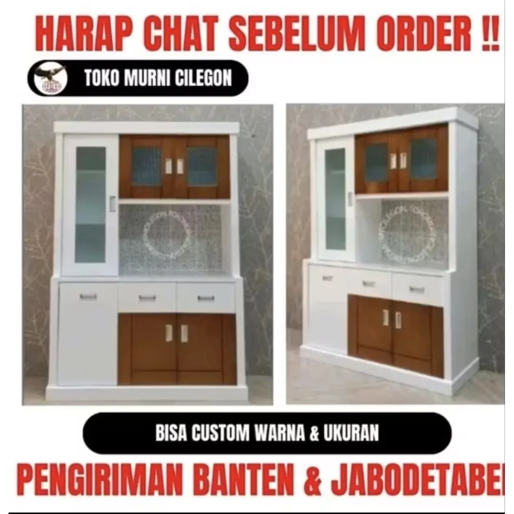 Lemari Dapur Multiplek 2/3 pintu (free ongkir cilegon serang kota)