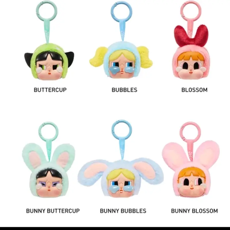[Ready Stock] POP MART Crybaby × Powerpuff Girls Vinyl Face Plush Authentic Boneka bubble 2