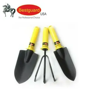 Bestguard Paket Alat Kebun 3 Sekop Mini & Garu Mini Alat Kebun 3 Pcs untuk Taman Profesional