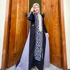 Gamis Amanda Niena (Free Goodie Bag & Pouch) Rayon Twill Premium Mix Tenun Troso Motif Random  Dan Kombinasi Random (MOTIF TIDAK SEPERTI DI FOTO)
