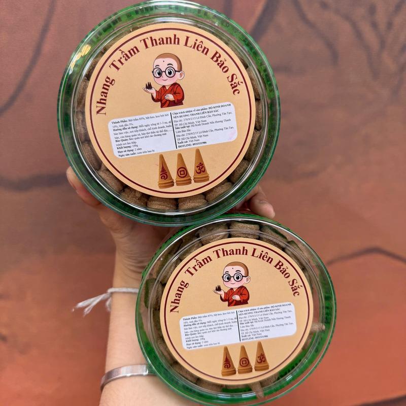   TẶNG NẾN OMI  - Combo 2 Hộp Nhang Trầm VIP Thanh Liên Bảo Sắc 