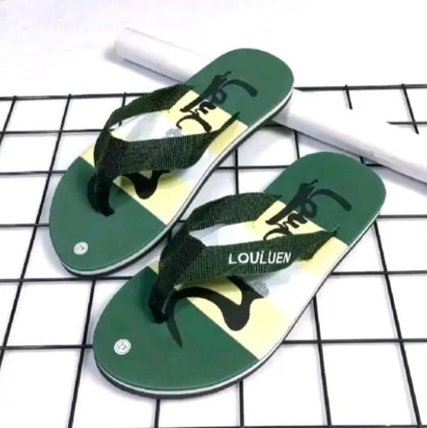 Sandal jepit tali webbing Louluen lokal sepon eva motif terbaru/sandal pria dewasa/sandal Distro uk 38-42 Terlaris.