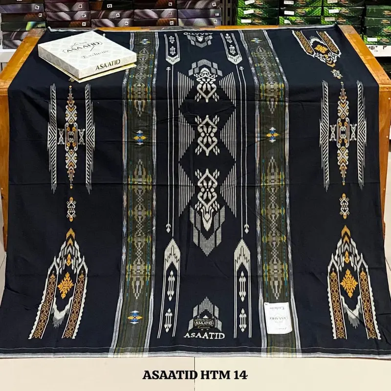 SARUNG ASAATID MIX HITAM SONGKET BISA COD BAYAR DITEMPAT TERMURAH 4
