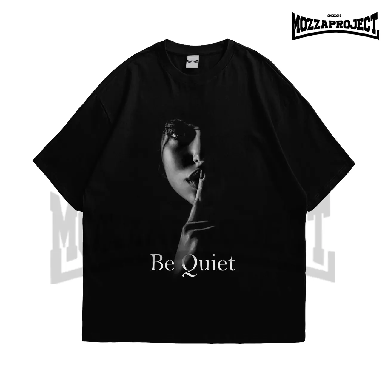 Mozzaproject Tshirt Oversized Be Quiet