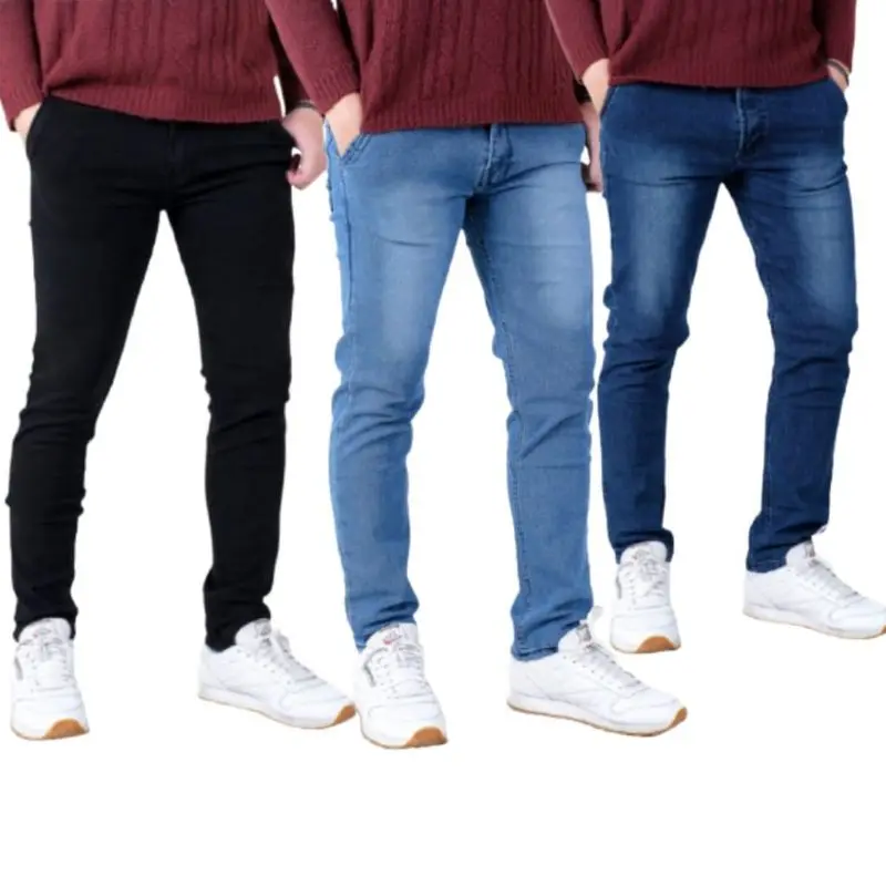 Celana Jeans Pria Slimfit - Jeans Pensil - Biru muda bahan melar - PCL denim outfit 4