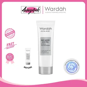 WARDAH Crystal Secret NMF Amino + AHA PHA Clarifying Foaming Cleanser 100 ml