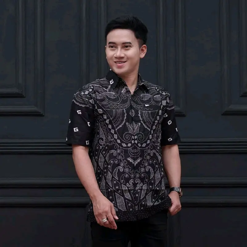 Kemeja batik pria lengan pendek HEM batik pria dewasa 1